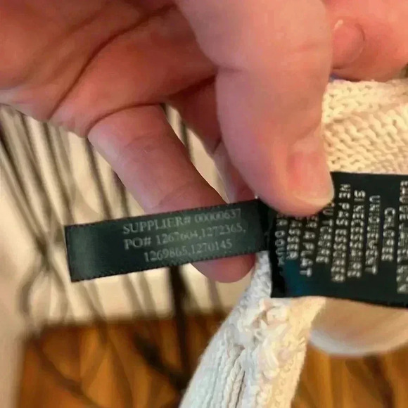 Lauren Ralph Lauren Gold Cardigan Sweater-SZ S - Picture 9 of 9